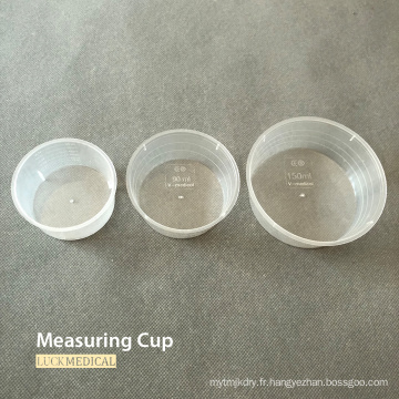 Cup de mesure en plastique jetable GRADE MÉDICAL 50 ml